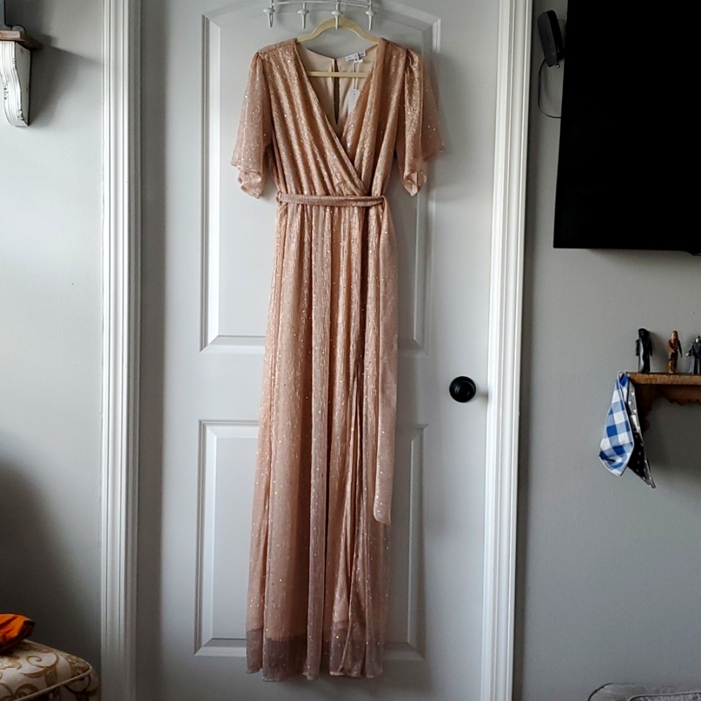 Baltic Born Grace Sparkle Gown Champagne